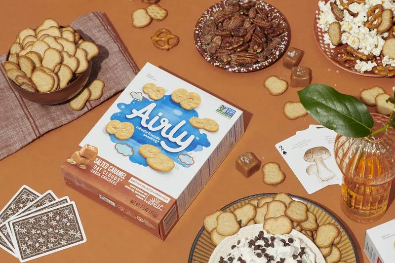 Airly crackers on a snack table