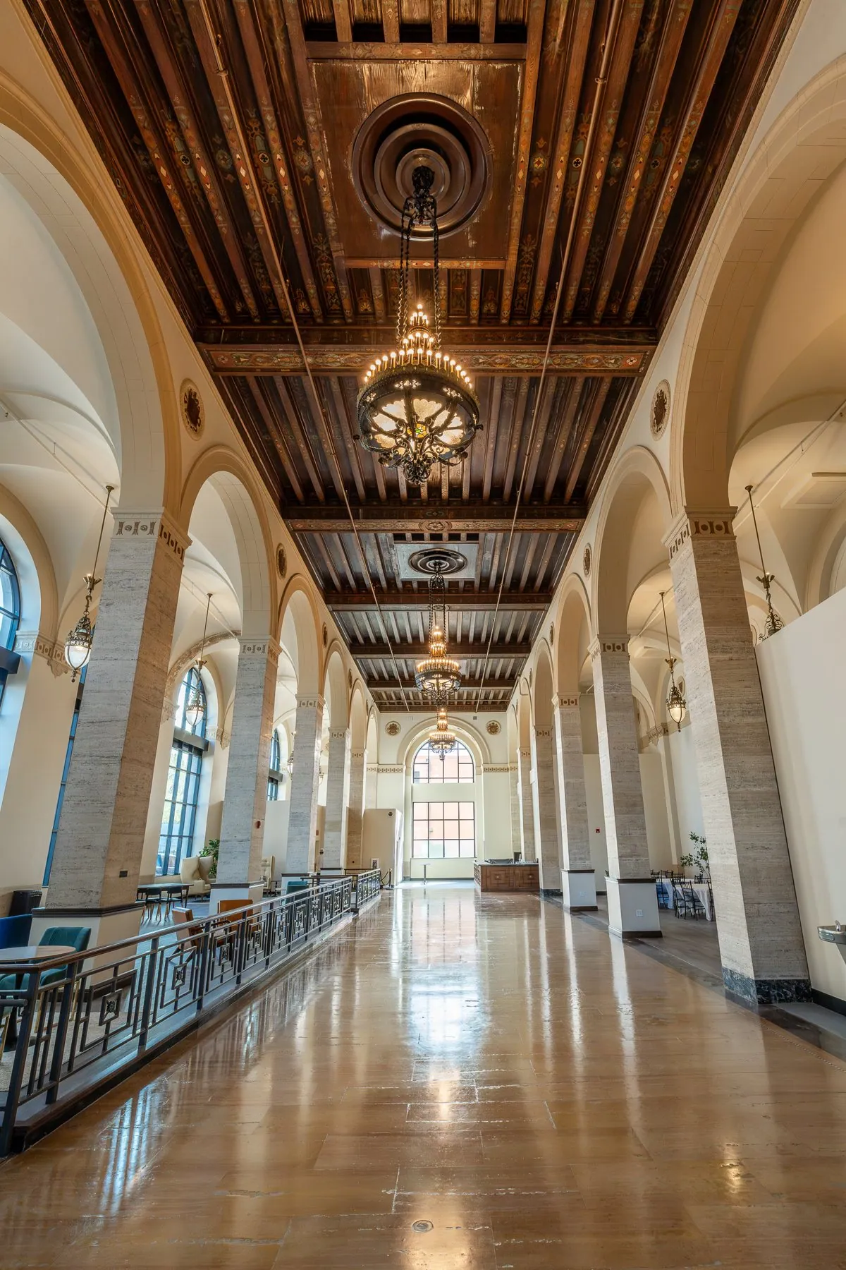 Full length of The Reserve grand hall at The Banc
