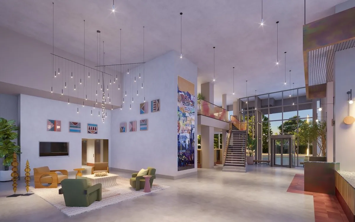 Residential lobby at Sol Modern